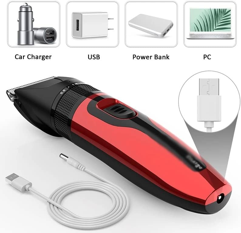 Houkai Dog Clipper Hair Clippers Cleppers Brooming Trimmer Shaver Set Set Petsless Recarregável Profissional