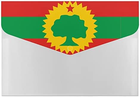 Bandeira do Oromo Liberation Front Accordeion Organizer com 6 bolsa de bolso de expansão Pasta de arquivamento para o