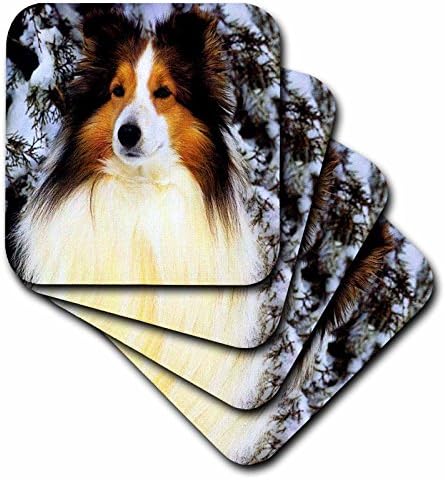 3drose Sheltie-montanhas-russas suaves, conjunto de 8, conjunto de 8-Soft, varia