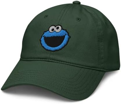 Sesame Street Cookie Monster Face Hat de beisebol ajustável