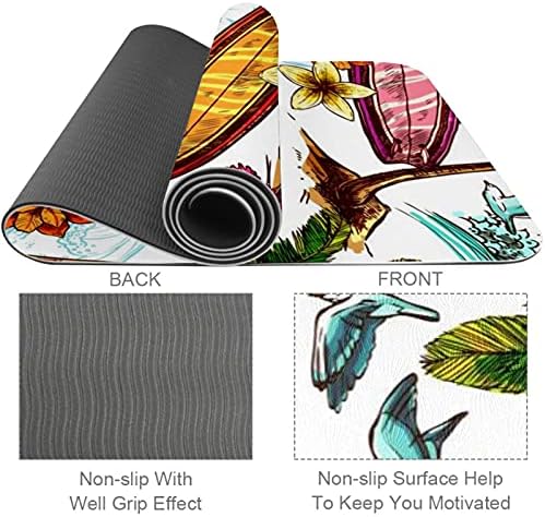 Siebzeh Surf Pattern Premium grossa de ioga mato ecológico saúde e fitness non slip tapete para todos os tipos de ioga de exercício