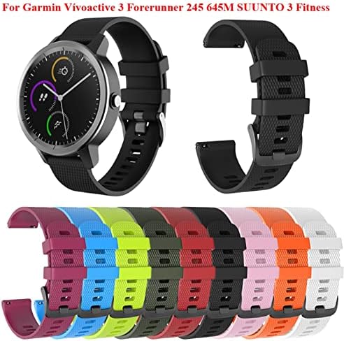 Cinta de reposição de silicone cekgdb para garmin vivoactive 3 pulseira inteligente para precursor de garmin 245 645m