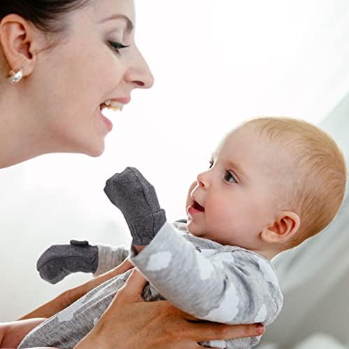 Luvas de bebê ajustáveis ​​sem arranhões de algodão recém -nascido luvas respiráveis ​​luvas de bebê para meninos