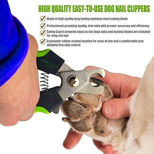 Clippers de unhas de cachorro com guarda de segurança - nitidez superior - projetada veterinária - adequada para cães