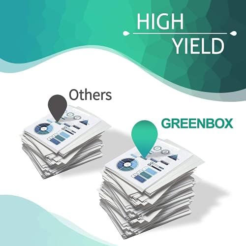 GREENBOX Remanufactured 7120 7125 7220 7225 High Yield Toner Cartridge Replacement for Xerox 7120 7225 006R01457 006R01458 006R01459 006R01460 for WorkCentre 7200 7120 7125 7220 7225 Printer