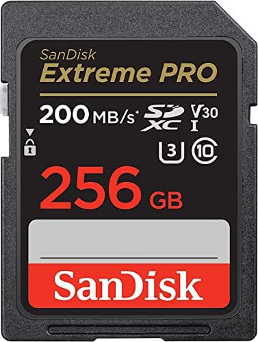 Sandisk 256 GB Extreme Pro SDXC UHS-I Memory Cart