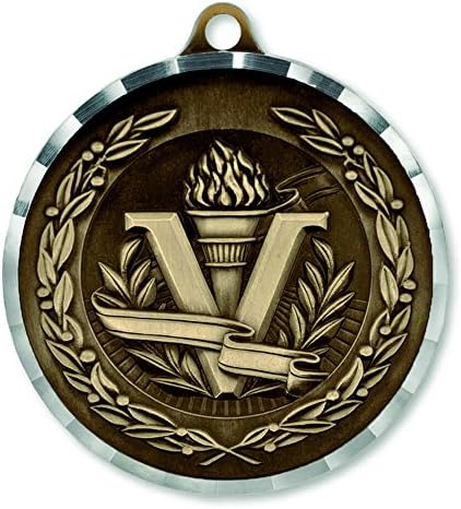 Pinmart Victory Torch Award Sports Medal - ouro, prata e bronze!