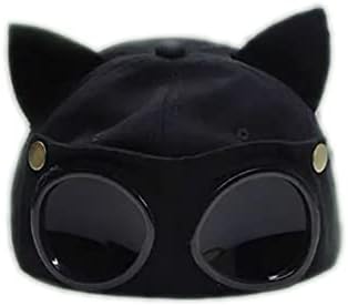 Óculos de tampa de tampa de tampa de gato com orelhas de gato de gato de gato de gato