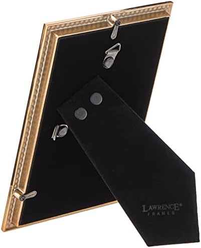 Lawrence Frames Lawrence Royal Designs 4x6 Turner Gold e Glitter Metal Metal Picture Frame