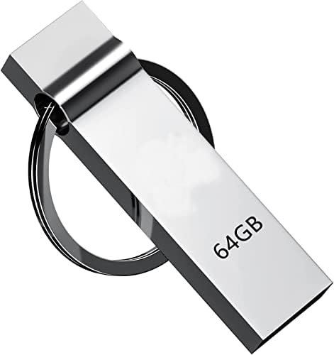 Unidade flash USB 2.0 64 GB, GTIOT Speed ​​Flash Memory Stick 64 GB Compatível com computador/laptop, transmissão por portátil