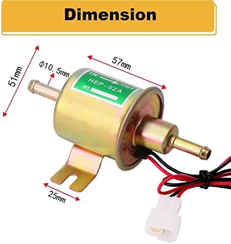 Bomba de combustível de combustível elétrica Bomba de transferência de combustível em linha 12V Bomba de combustível a diesel de