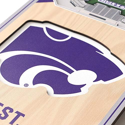 YouthEfan NCAA Kansas State Wildcats 3D Stadium 6x19 Banner - Bill Snyder Family Stadium