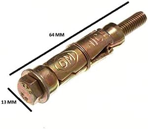 Expandir Shield Masonry Anchor Bolt M6 x 60mm Yzp Aço