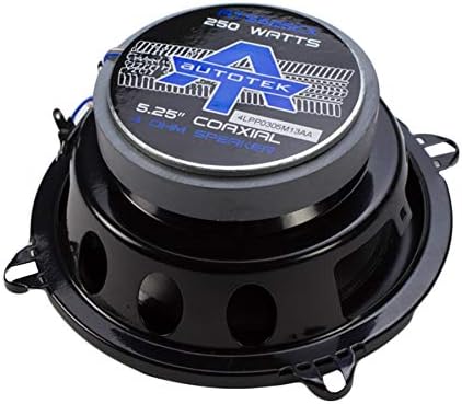 Autotek ATS5768CX 5x7/6x8 polegadas alto -falantes coaxiais - 250 watts, 2 via, bobina de voz, tweeter de cúpula macia