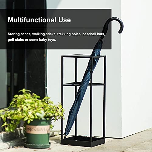 Zesus Umbrella Stand European Style 2 Tiers Umbrella Rack Rack portátil Stand Stand para Restaurante Indoor/White