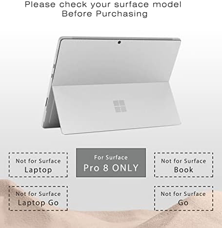Digi-Tatoo Ultra Fin Fin Protective Tampe Skin Decals Skin para o Microsoft Surface Pro 8 13 , Aplicação fácil, anti-arranha,