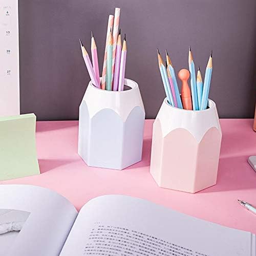 Creative Pen lápis Lápis Organizador de mesa Organizador de escritório Office Supplies Cup Organizer Container Box
