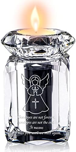 CRISTAL Santo Anjo Pequenas Urnas para Ashes Humanos, Mini Cremação Urnas de Forneça - Um requintado Compartilhamento de