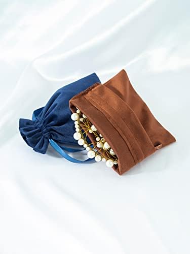 Vinknde Velvet Sacos de presente de cordão de veludo bolsas de artesanato a granel para festas de casamento de tarô Festa de doces
