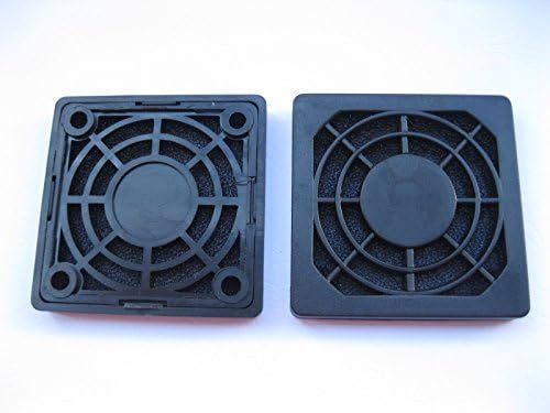 6 PCs Black Color Dustrooptop Filtro de poeira usado para ventilador 50x50mm DC 50mm