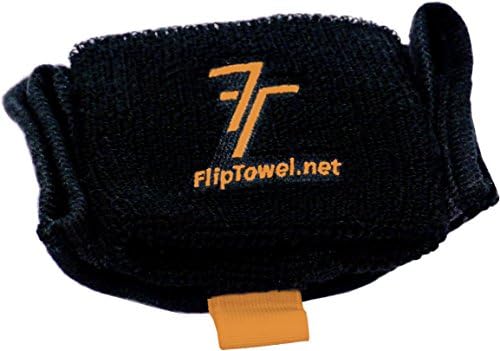 Toalha de microfibra FliptOwel - combina uma faixa de suor e uma toalha esportiva para limpar o suor enquanto estava em movimento -