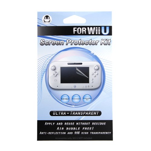 Penguin United Ultra-transparent Screen Protector Kit para Wii U gamepad