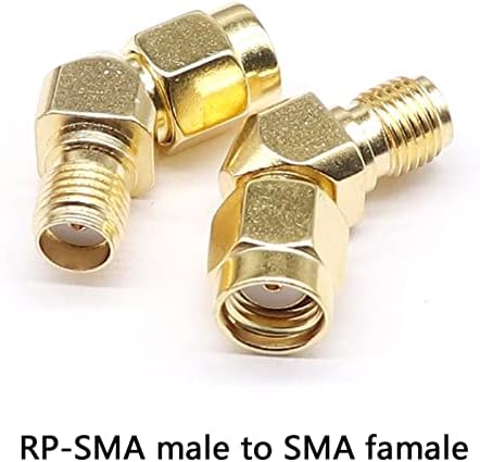 C20073-92 SMA para SMA Male Male RP SMA Male RP-SMA Conector feminino RF Adaptador reto Bent L/T tipo 1PCS