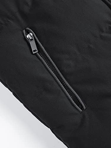 XinBalove Men for Jackets Men 1pc Zip Pocket Pocketstring Capuzes Puffered Coat