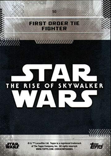 2019 Topps Star Wars The Rise of Skywalker Série Um 50 Primeiro Tie Tie Fighter Trading Card