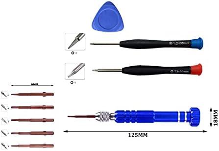 ITTECC 7 in1 Torx T 3 T5 T6 Phillips Slot Tipo de 0,8 mm 1,2 mm pentalobe 5 pontos Reparar Kit de ferramenta de fenda para