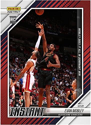 Evan Mobley Cleveland Cavaliers fanáticos exclusivos paralelos panini instant mobley