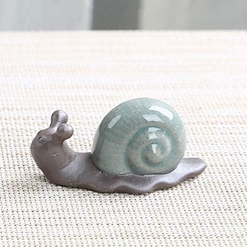 PretyZoom 2pcs Felizmente, figure em miniatura em miniatura de estátua de estátua de chá ornamentos de porcelana figuras de animais