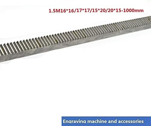 ZhengGuifang ZGF-BR 1.5M-16X16/17X17/15X20/20X15 Comprimento de 1000 mm de transmissão de aço carbono de aço de carbono trilho de lesão de engrenagem de rack