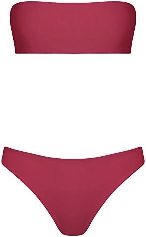 Maiô de banho topo grande bands de maiô de peito Bandagem feminina de biquíni Push-up Beachwear Bandagem Conjunto listrado