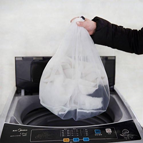 TOMECO Roupas Máquina de lavar roupa de lavanderia Bola de cesta de malha Acessórios para limpeza doméstica Lavagem sacos de lavagem Sacos de lavagem Saco de tração Cordão