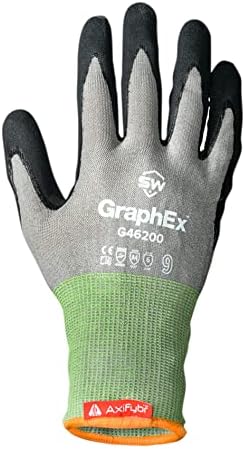 SW graphex - G46200 - Tecnologia resistente a cortar com axifybr, Ansi Cut A4, Ansi Abrasion 6, luvas industriais