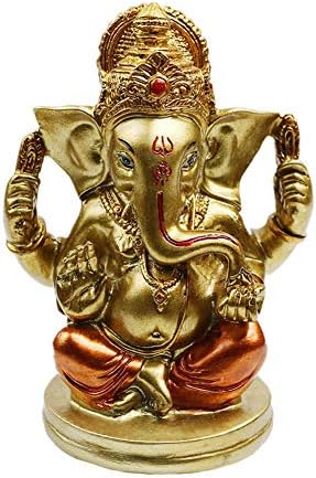 Deus indiano Lord Ganesha estátua - 4,8 Deus hindu Ganesh Idol Casamento Diwali Gifts Meditação Yoga Room Altar Decoração