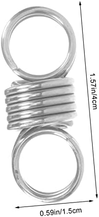 Doitool Split gancho extensão primavera de mola de mola gancho de mola de aço inoxidável reposição Manutenção de mola prata