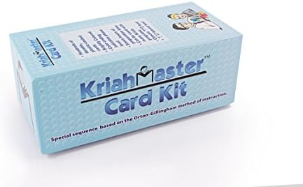 O kit de cartão Kriahmaster inclui todas as combinações e palavras de sílabas Aleph Bet