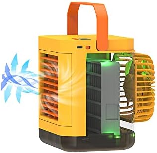 Ar condicionado portátil, mini-ar resfriador de ar tipo C Pequeno ar condicionado Domorritor doméstico Fã ao ar livre, mini fã pessoal