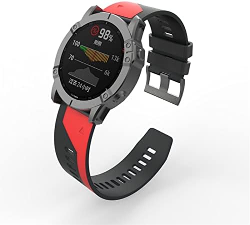 Outvi 22 26mm de alcance Quickfit colorido de 26 mm para Garmin Fenix ​​7 7x 6 6x 5x 5 mais 3 3HR 935 945 S60 Silicone EasyFit Watch Wrist Correa