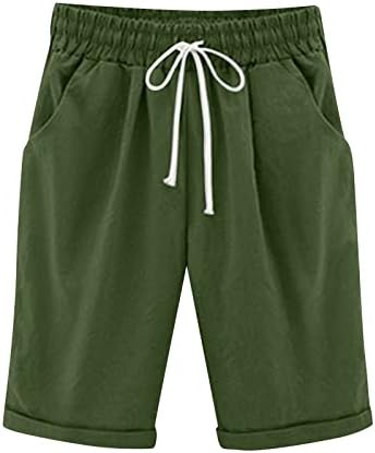 HDZWW Outdoor Joggers Linen Feminino Namorado Cool Solles Solles Soldes retos pernas com bolsos cientias elásticas de tamanho