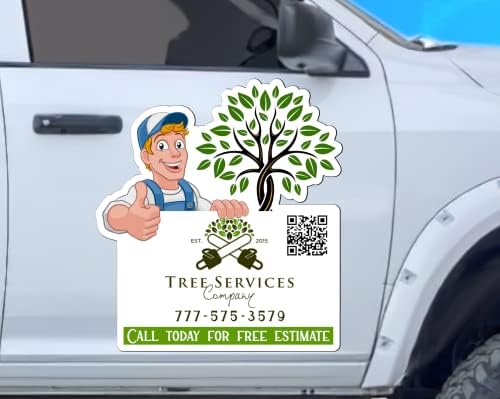 Sinal de ímã de carro personalizado | Logotipo personalizado para o seu caminhão de van de carro | Anuncie sua empresa | Tamanho