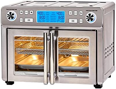 Emeril Lagasse todos os dias da porta francesa 360 Air Fryer, capacidade de 25 qt, zona de temperatura dupla cozinha 2 maneiras