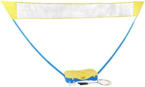 Swing Sports Portable Outdoor Badminton com rede - 5 pés de rede com passarinhos e raquetes de badminton Conjunto de 2