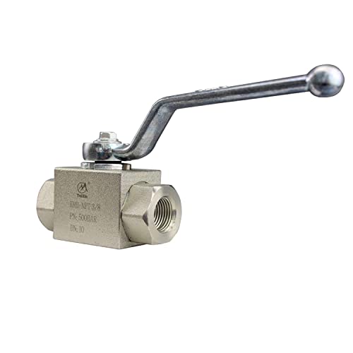 Válvula de esfera de alta pressão hidráulica de Taixin 2 Way 3/8''NPT 7250 PSI KHB Válvula hidráulica de desligamento