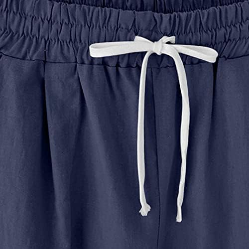 2023 shorts de linho de verão para mulheres bermudas shorts longos cinturões de cordão de prateleira