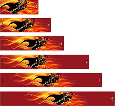 Arco-flecha de água branca não laminada Red Grim Ceifa Flames Arrow Irta 15 PC Escolha o comprimento da largura