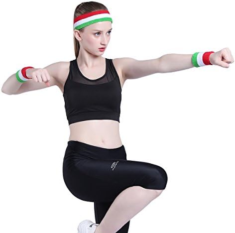 Bandas de moletom de pulseira de Onupgo para homens e mulheres - algodão atlético Terry Terry Ploth Bands Sport Sweat Band para basquete, tênis, futebol, beisebol, corrida, academia