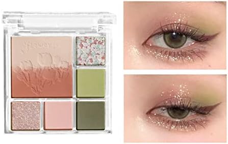 Blmiede Mattes Paletas de sombras oculares peroladas Multi Color Eye Shadow e Blushs todos em Ones Brilhando à prova d'água duradoura